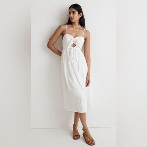 Madewell Elegant White linen Dress